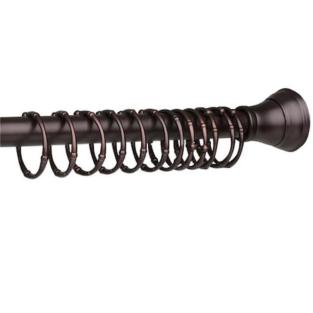 Utopia Alley Utopia Alley HK4RB Victoria Never Rust Rustproof Zinc Shower Curtain Rings for Bathroom Shower Rods Curtains; Oil Rubbed Bronze - Set of 12 HK4RB